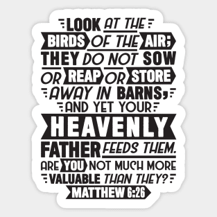 Matthew 6:26 Sticker